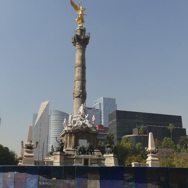 "Monumento a la Independencia "El Angel, Paseo de la Reforma, Mexico City" stock image