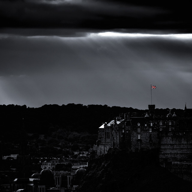 "Edinburgh Castle" stock image