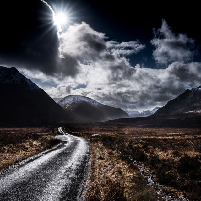 "Glen Etive" stock image