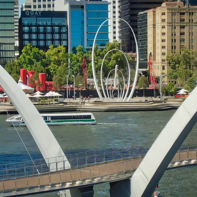 "Elizabeth Quay" stock image