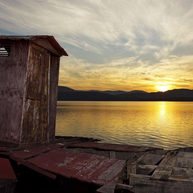 "Sunrise in Tepecoacuilco (Old Cabin)" by Expvisual Filmmaking and Photography SAS de CV - $6.27 "Sunrise in Tepecoacuilco (Old Cabin)" stock image