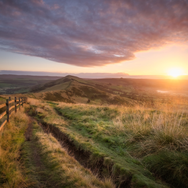 "Sunrise on the Ridge" stock image