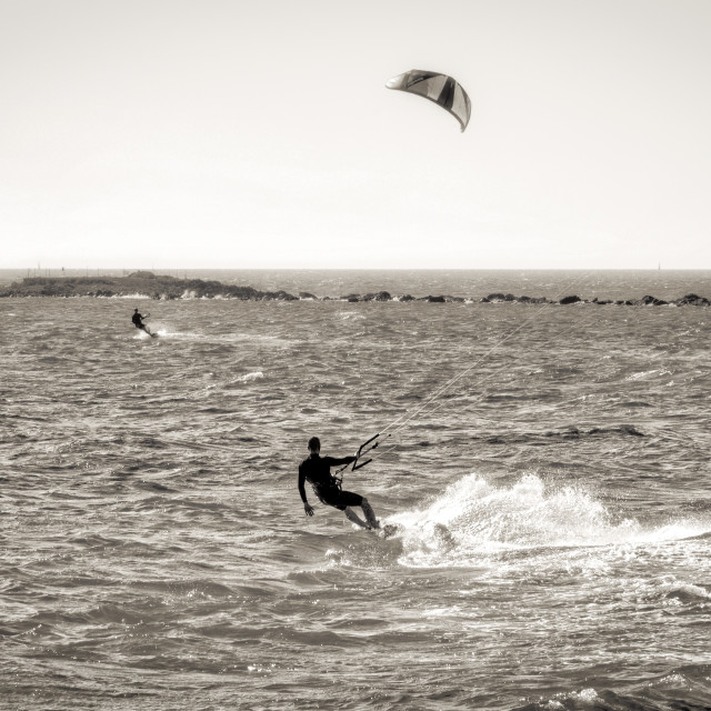 "Kite Boarder" stock image