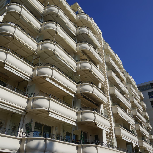 "Art deco building - Cannes" by Amit Mendelsohn - $48.98 "Art deco building - Cannes" stock image