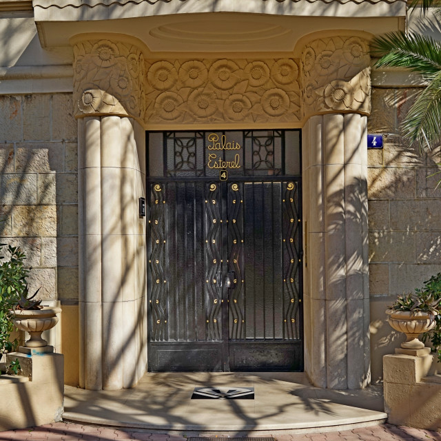 "Art deco entrance - Cannes" by Amit Mendelsohn - $48.98 "Art deco entrance - Cannes" stock image