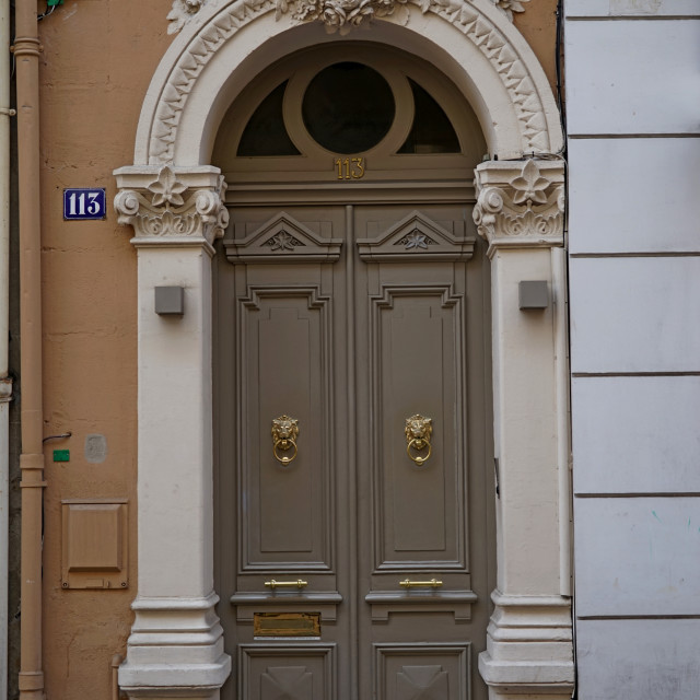 "wooden door - Cannes" by Amit Mendelsohn - $48.98 "wooden door - Cannes" stock image