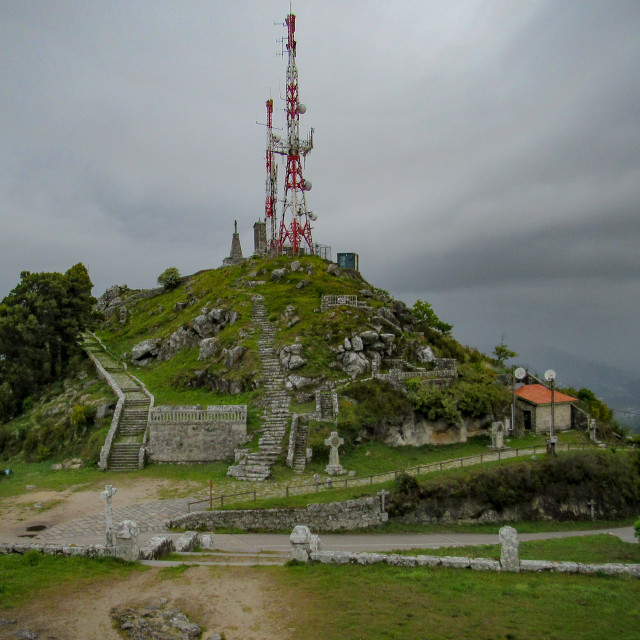 "The summit of Santa Trega" stock image