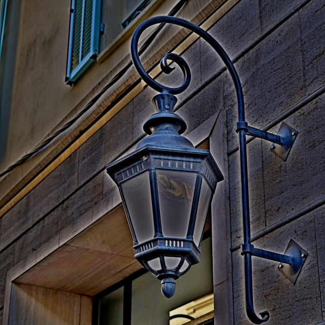 "A wall lamp" by Amit Mendelsohn - $48.98 "A wall lamp" stock image