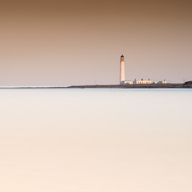 "The Lighthouse at Barns Ness, East Lothian" stock image