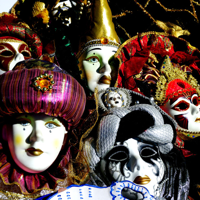 "Venetian masks" by Amit Mendelsohn - $48.98 "Venetian masks" stock image