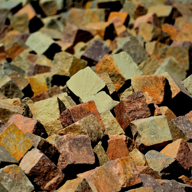 "Cubes of Stones" by Amit Mendelsohn - $48.98 "Cubes of Stones" stock image
