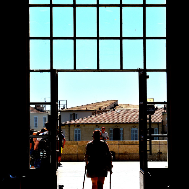 "the entrance to the train station" by Amit Mendelsohn - $48.98 "the entrance to the train station" stock image