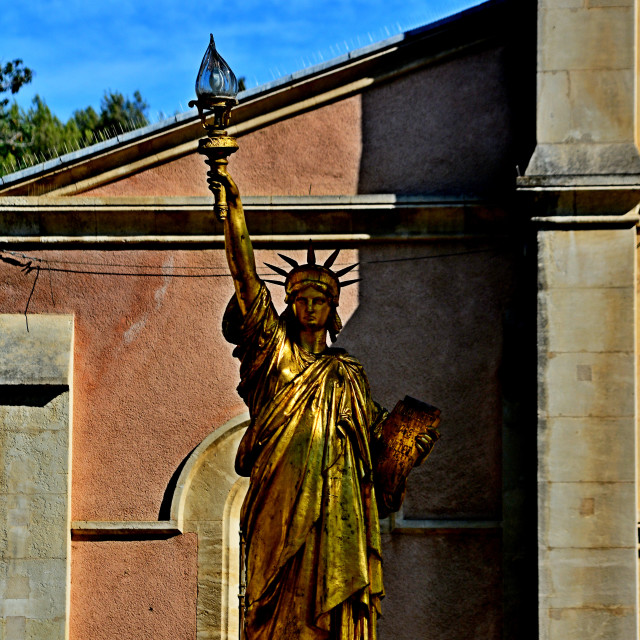 "The statue of liberty as a lamp" by Amit Mendelsohn - $48.98 "The statue of liberty as a lamp" stock image