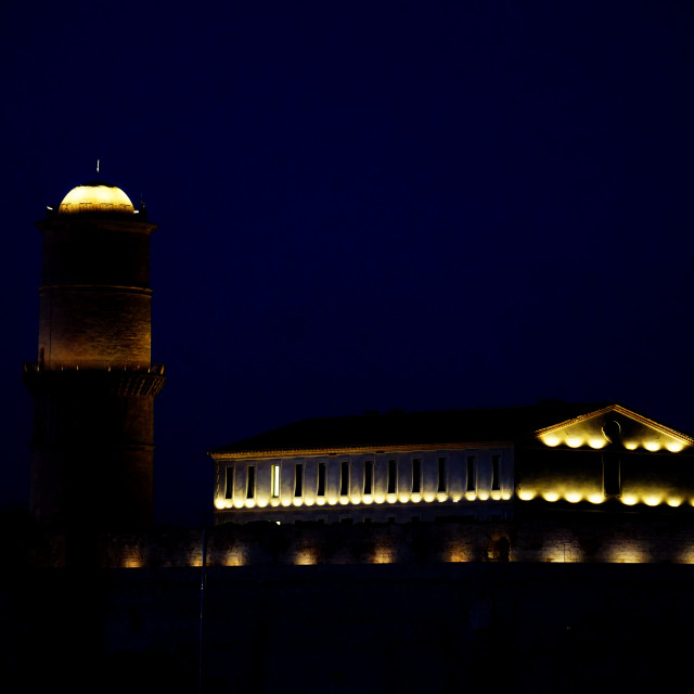 "St. jean fort at night" by Amit Mendelsohn - $48.98 "St. jean fort at night" stock image