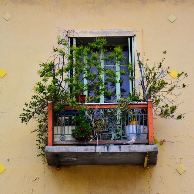 "A decorated balcony" by Amit Mendelsohn - $48.98 "A decorated balcony" stock image
