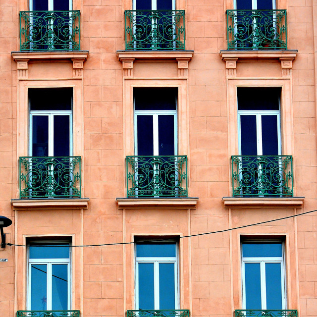 "Windowed facade" by Amit Mendelsohn - $48.98 "Windowed facade" stock image