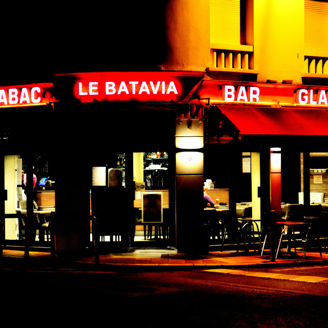 "A bar restaurant at night" by Amit Mendelsohn - $48.98 "A bar restaurant at night" stock image