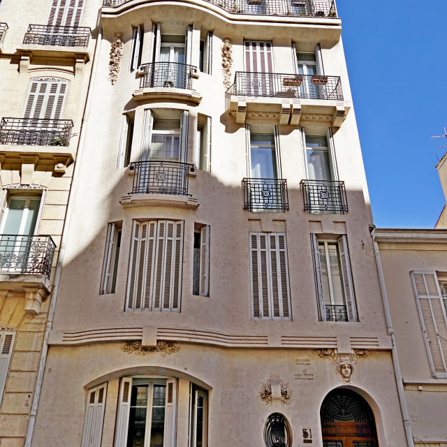 "an art nouveau building" by Amit Mendelsohn - $48.98 "an art nouveau building" stock image
