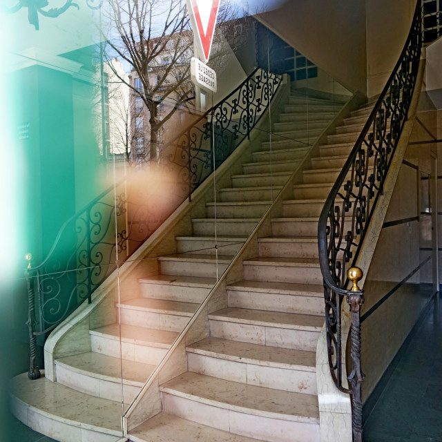 "a reflection of steps" by Amit Mendelsohn - $48.98 "a reflection of steps" stock image