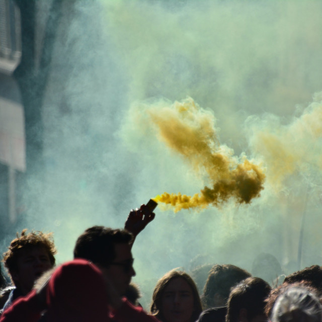 "A yellow smoke" by Amit Mendelsohn - $48.98 "A yellow smoke" stock image