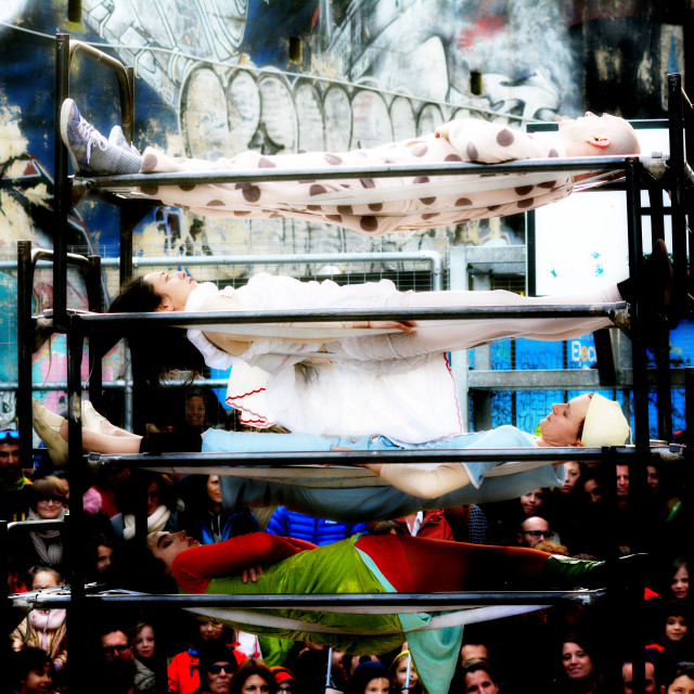 "Clowns in a public show" by Amit Mendelsohn - $49.05 "Clowns in a public show" stock image