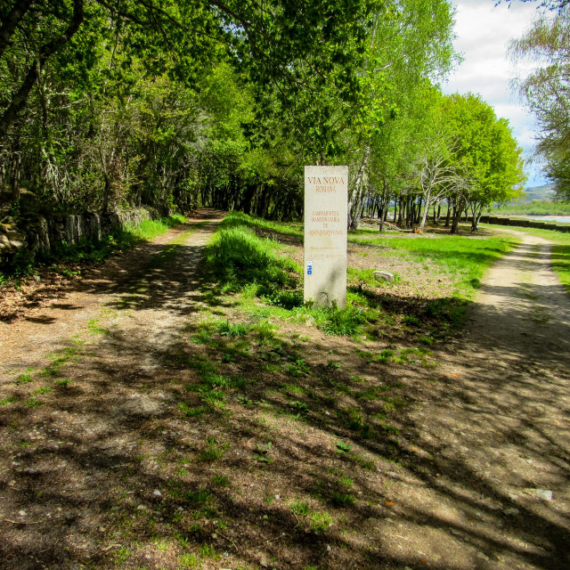 "The Via Nova Roman Road" stock image