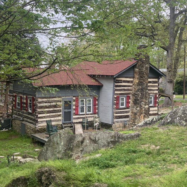 "Cabin on Worth Street-Greystone, Asheboro,NC" stock image