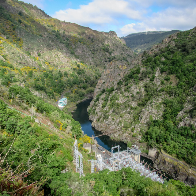 "Hydro electric power station, Galicia" stock image