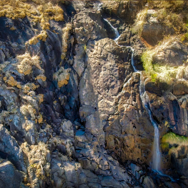 "First Flow at the Falls" stock image