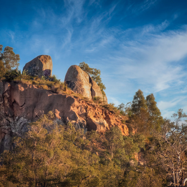 "Statham's Quarry Boulders" stock image