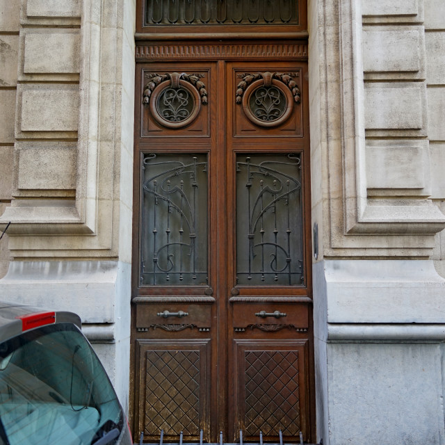 "An art nouveau door" by Amit Mendelsohn - $49.80 "An art nouveau door" stock image
