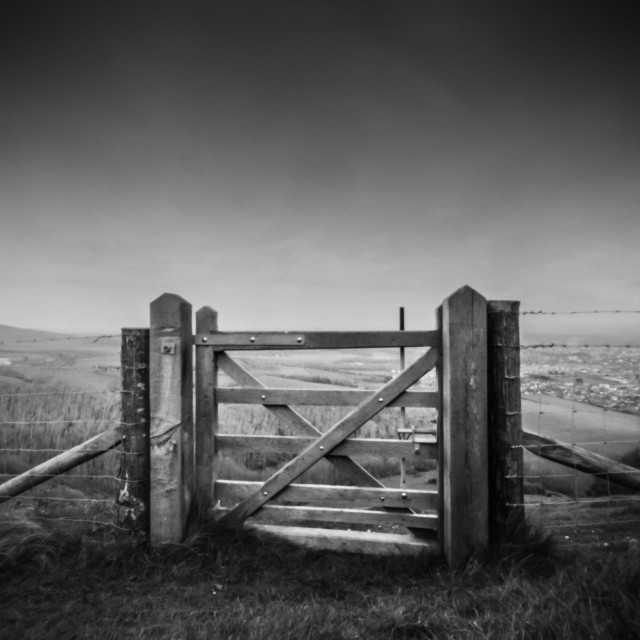 "Gate to adventure" stock image