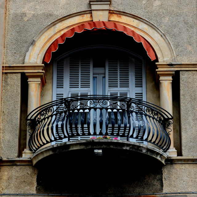 "A balcony in ventimiglia" by Amit Mendelsohn - $49.42 "A balcony in ventimiglia" stock image