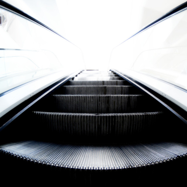 "mechanical stairways" by Amit Mendelsohn - $49.42 "mechanical stairways" stock image