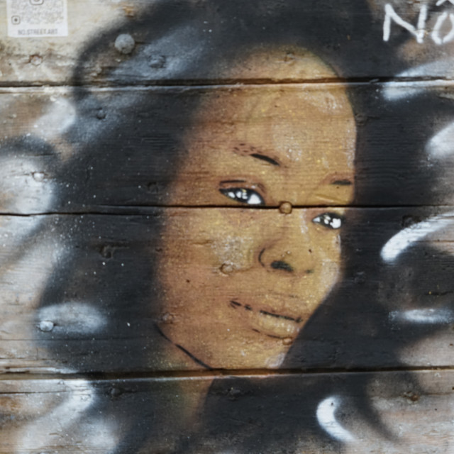 "a graffiti portrait of an actress" by Amit Mendelsohn - $49.42 "a graffiti portrait of an actress" stock image