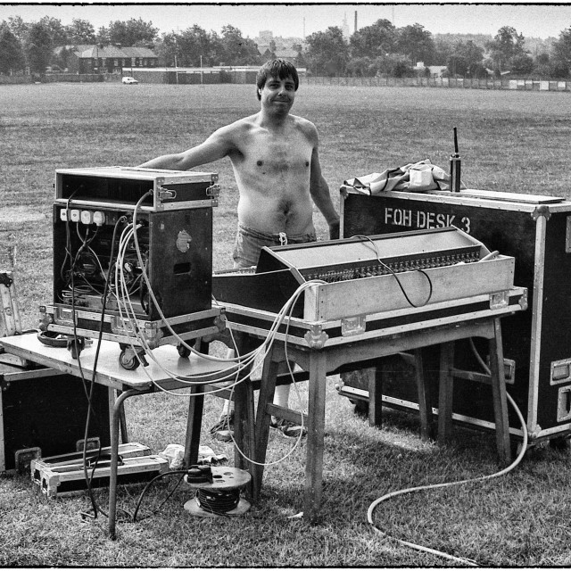 "Colin from the PA hire company Windlehurst Music Festival 1989" by Barry Gore - $12.55 "Colin from the PA hire company Windlehurst Music Festival 1989" stock image