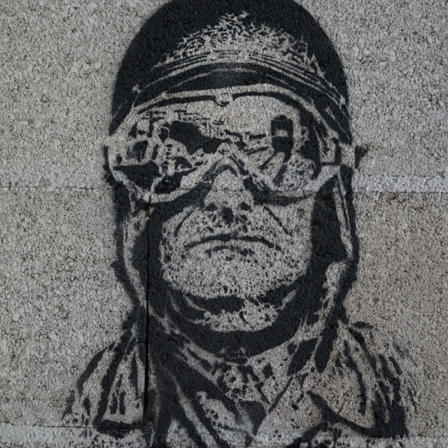"Stencil portrait" by Amit Mendelsohn - $49.42 "Stencil portrait" stock image