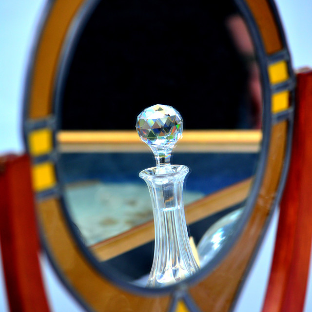 "carafe in the mirror" by Amit Mendelsohn - $49.42 "carafe in the mirror" stock image