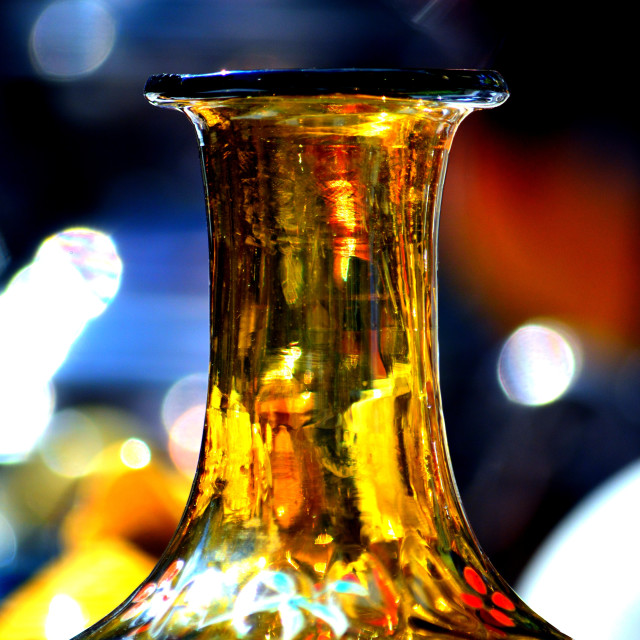 "a coloured glass bottle" by Amit Mendelsohn - $49.42 "a coloured glass bottle" stock image