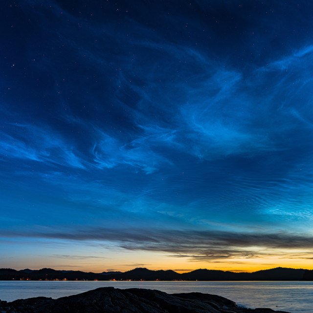 "Noctilucent Clouds" stock image