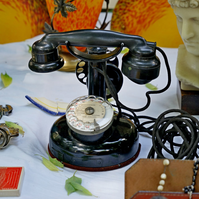 "an old telephone" by Amit Mendelsohn - $49.42 "an old telephone" stock image