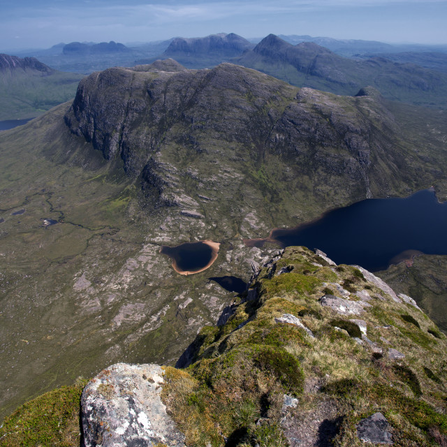 "A Fiddler in Coigaich, Scottish Highlands" stock image