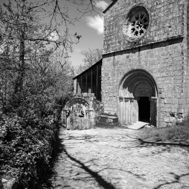 "The monastery of Santa Cristina de Ribas de Sil" stock image