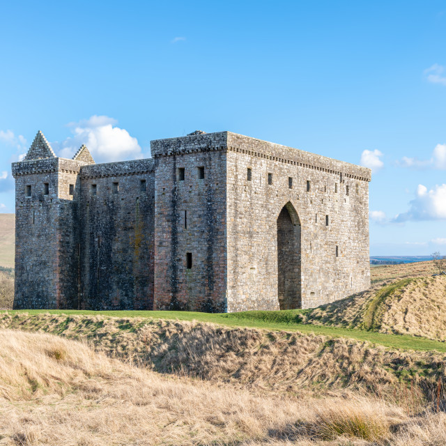 "Hermitage Castle, Newcastleton, Scotland" stock image