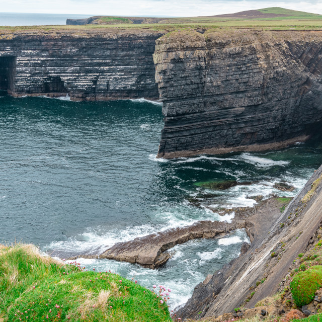 "The Cliffs of Loophead Peninsula, County Clare, Ireland" stock image