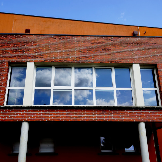 "building and reflection" by Amit Mendelsohn - $48.79 "building and reflection" stock image