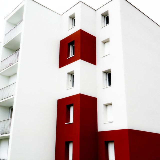 "coloured building" by Amit Mendelsohn - $48.79 "coloured building" stock image