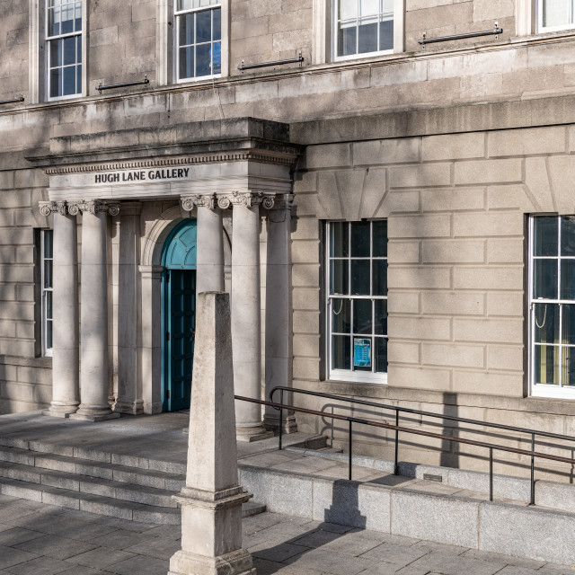 "The front Entrance of the Hugh Lane Municipal Gallery of Modern Art, Dublin, Ireland" stock image