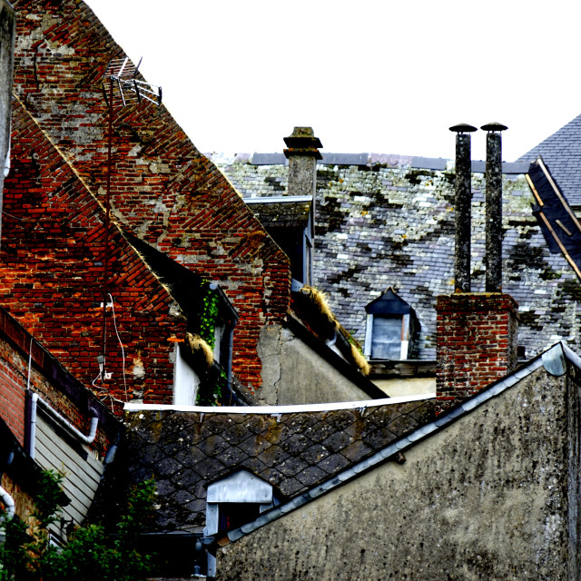 "Vervins roofs" by Amit Mendelsohn - $48.79 "Vervins roofs" stock image