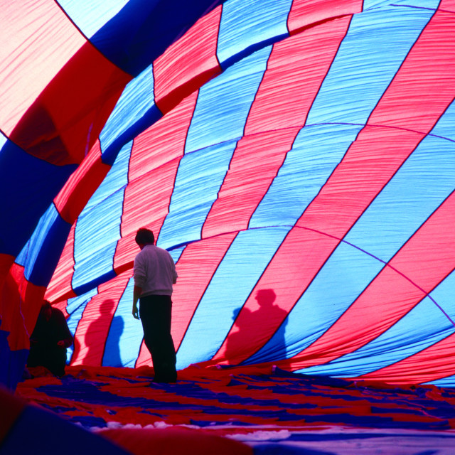 "World Record Flight, Hot Air Ballooning over Bristol" stock image